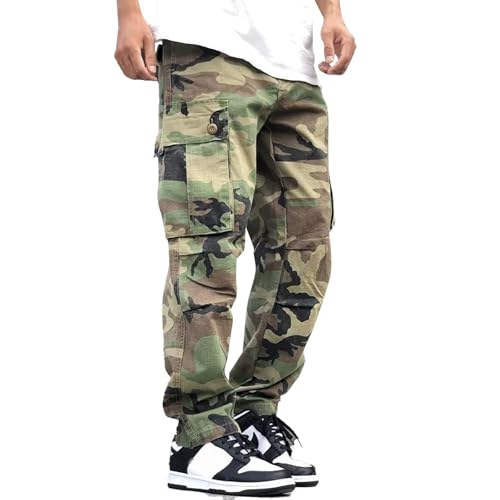 Jogging cargo homme ample vêtement de sport léger avec poches