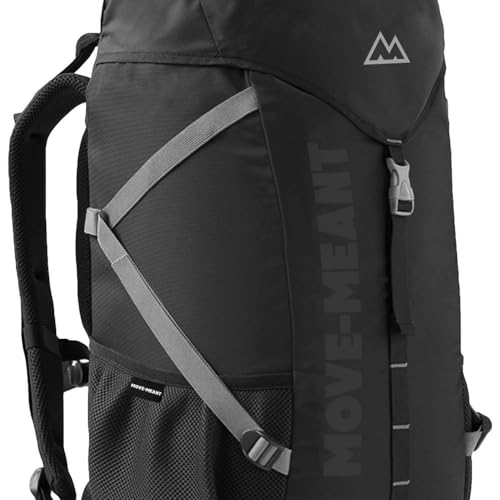 Image of MOVE-MEANT Trail Treck 45 L Polyester Men's Rucksack Bag Versatile Trekking and Travel Backpack for Outdoor Adventures, Durable and Comfortable Fit for Men and Women