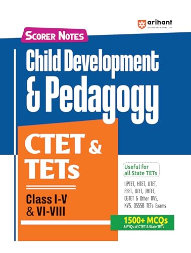 Arihant CTET and TETs Scorer Notes Classes 1–5 and 6–8 Exam 2025 ...