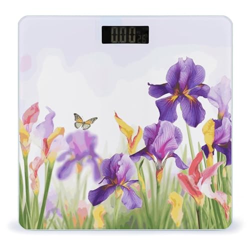 Báscula Digital de Baño Iris Butterfly con LCD Grande miniatura 1
