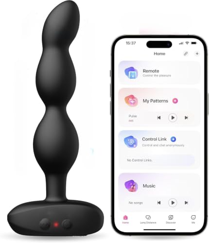 Masajeador de próstata ergonómico con App y plug anal vibratorio rotativo para hombre