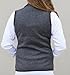 Charles River Apparel Women’s Pacific Heathered Vest, Lightweight Sweater Fleece with Zippered Pockets, Charcoal Heather, Large