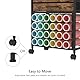 Trironsun Organisation Craft Cart Kompatibel mit Cricut Maschinen Rollender Craft Organizer 24 Vinylrollenhalterungen 2 Stoffschubladen für das Bastelzimmer Bastelzimmer
