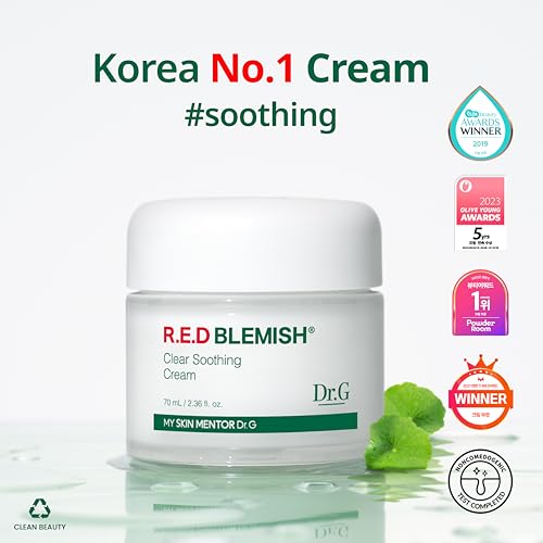 DrG-Red-Blemish-Clear-Soothing-Korean-Moisturizer-Face-Cream-70ml-Cica-Cream-Korean-Skin-Care-Moisturizer-Korean-Face-Moisturizer-Facial-Moisturizer-Korean-Skincare-K-Beauty-Skincare-Coreano