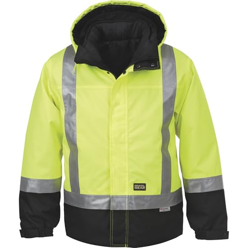 Hi-Vis 4-in-1 Parka - Lime, Class 3 (M)2