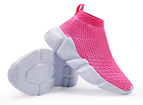 Image of Hetios Girls Sneakers Running Shoes High-Heeled Socks Shoes Boys Athletic Sneakers Kids Sock Shoes (Toddler /Little Kid /Big Kid)