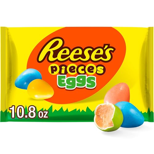 REESE'S PIECES Peanut Butter Eggs, Easter Candy Bag, 10.8 oz