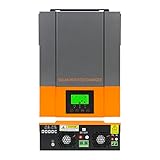 3000W Hybrid Wechselrichter 80A MPPT Solar Laderegler 24VDC auf 230V AC Reine Sinus Welle Off Grid Solar Wechselrichter, PV-Eingang: 120-430VDC Für 24V Blei- und Lithiumbatterien.…