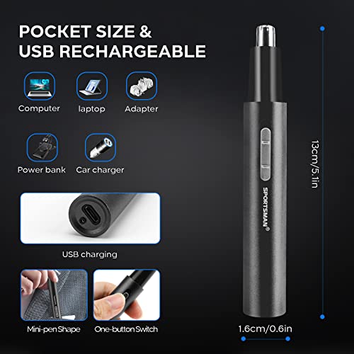 Taglia Peli Naso e Orecchie, Achort 2 in 1 Prof