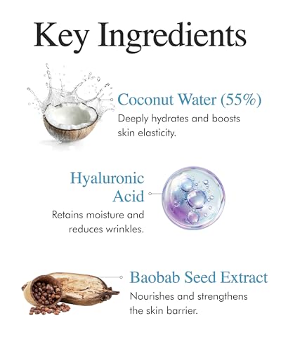 9 Wishes Hydra Ampoule II (1.01 fl oz) – Award-Winning Hydrating Serum for Face with Hyaluronic Acid, 55% Coconut Water, 72-Hour Long-Lasting Moisture, Korean Glass Skin Effect