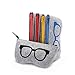 Produktbild Brillen Beutel Fall Zipper Filz Portable Sonnenbrille Schutz Tasche Box Leicht und Multi-Colored Eyewear Holder (5 Packs, Schwarz + Gelb + Pink + Blau + Rot)