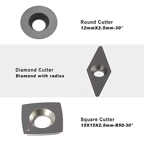 Wood Turning Tool Carbide Tipped Working Lathe Tools Combo Set Include Finisher Rougher Detailer For Pen Bowl Making,Set Of 3 #TOP2