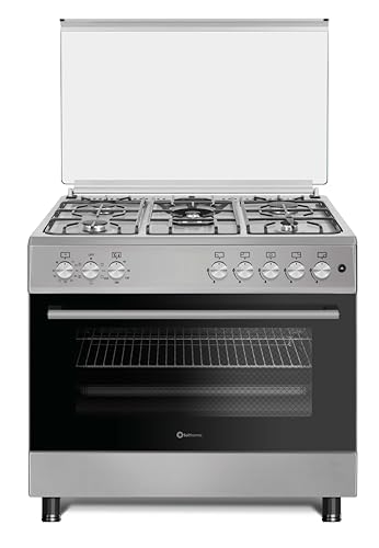 SOLTHERMIC F9L50E5RI COCINA GAS CON HORNO ELECTRICO INOX/ANCHO 90 CMS / 5 FUEGOS/HORNO PANORAMICO 115 L. / SISTEMA DE SEGURIDAD FFD/ENTREGA A DOMICILIO