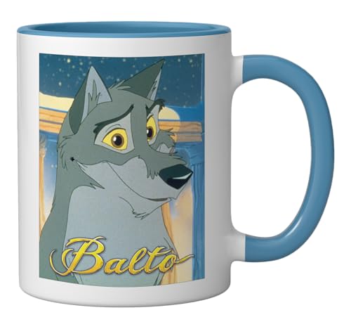 Taza Cerámica Balto Retrato Expresivo 11 oz Azul/Blanco miniatura 2