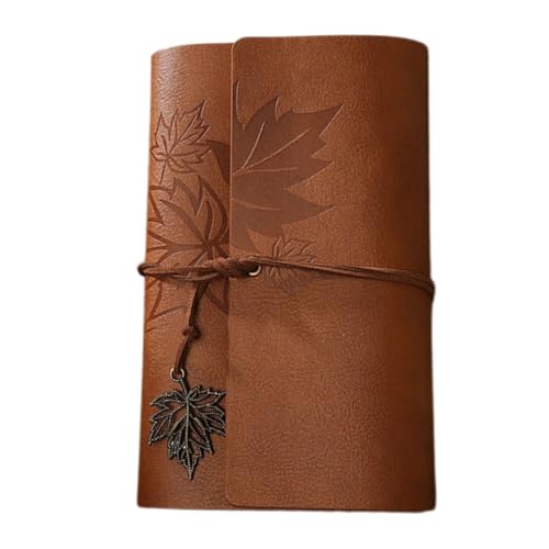 Lyivisk Carnet A6 en Cuir Rechargeable Vintage – Journal de Voyage à Pages Blanches pour Écriture, Dessin et Organisation, Idéal pour Bureau, Maison et...