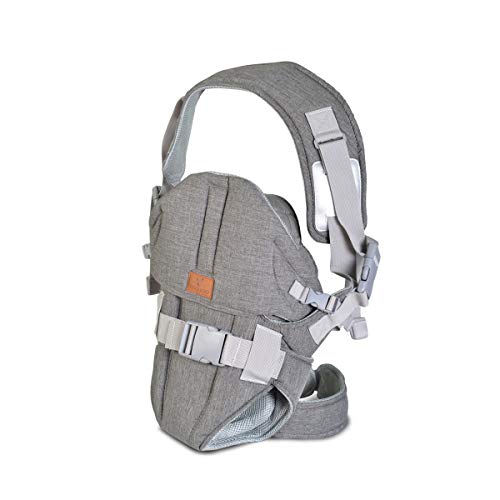 Cangaroo Babydrager Sweety, Ademend, Afneembare Cap, van 3,6 kg tot 13 kg, Kleur: Donkergrijs - Image 3