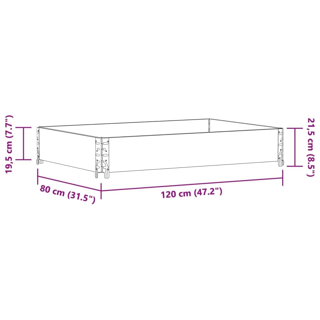 Fioriera da Giardino in Legno Massello Pino Grigio 120x80 cm | Ideale per orto sul balcone o terrazza, questa struttura pieghevole e impilabile ottimizza lo spazio esterno.