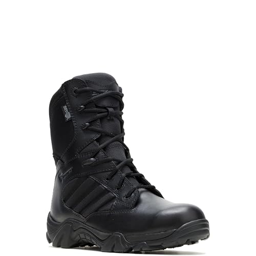 Bates Mens 2268 DG GX-8 8 Waterproof Side Zip Boot Black Medium 7.5