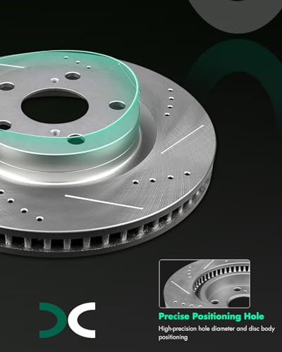 Image of SCITOO Front Brake Kits Drill & Slotted Brakes Rotor Brake Pads:31434;D1211