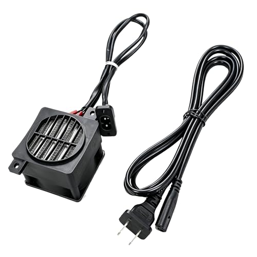 PTC Fan Heater 110V 100W Electric Ceramic Energy Saving Constant Temperature Thermistor Insulation Air Heater Fast Heating Tools with Power Plug, PTCYIDU