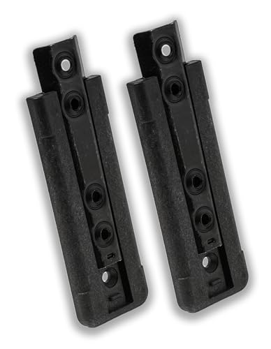 IPEA Supports pour Fixation de Tête de lit, Canapés et Meubles - 2 pièces - Crochets encastrés en métal pour ameublement - Baïonnettes - Connecteurs...