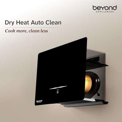 Image of Beyond Appliances Cube BLDC Plug N Play Ductless Kitchen Chimney | 1500 CMH | AutoClean | 5-Stage Charcoal Activated Filter | Touch Control | 3-way Suction | 46dB Low Noise | Black | PAN INDIA SERVICE