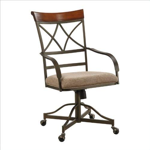Powell 5-Pc Hamilton Swivel Dining Set, Medium Cherry #TOP3