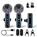 Mikrofon handy, Mikrofon für iPhone und USB-C-Stecker, Mini mikrofon, kabellose Mikrofone mit Rauschunterdrückung, Mini Mikrofon, LED-Display, mikrofon kabellos, ideal für Vlog, TikTok