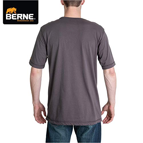 Berne Men's Lightweight Performance Short Sleeve Pocket T-Shirt, X-Large Regular, Pine #TOP3