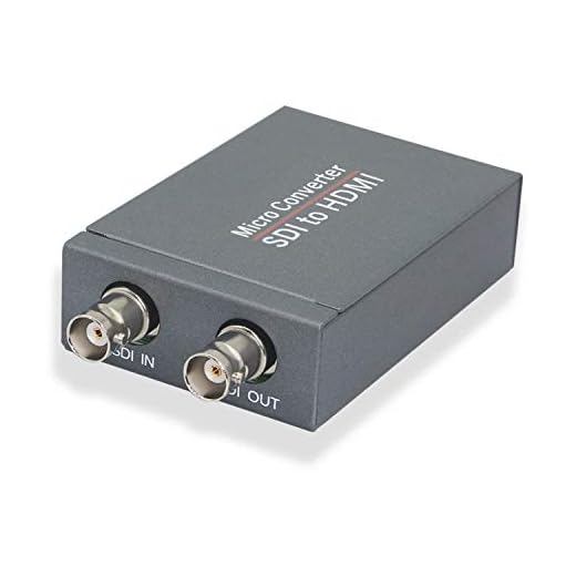 Adaptador conversor SDI para HDMI, 3G-SDI/HD-SDI/SD-SDI para HDMI, SDI na saída HDMI, SDI em loop de saída SDI 1080p @ 60Hz, divisor de áudio de vídeo, detecção de formato automático e desembedder de áudio estéreo, suporta HDCP