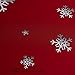 Linnovo Decorative Christmas Tablecloth,Gradient-Colored Snowflakes Holiday Red Table Cover Water Resistant for Picnic Dinner Buffet Parties 60x120 Inch Rectangular