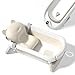 Faltbar Baby Badewanne Mit Rutschfestem Badekissen - Babywanne XXL Mit Baby Badewannensitz & Badethermometer - Von Der Geburt Bis 3 Jahre - Baby Bathtub - Geburtsgeschenke Für Mädchen & Jungen