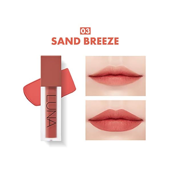 AEKYUNG-LUNA-Matte-Leather-Lip-Stain-Velvet-Matte-Liquid-Cream-Lip-Highly-Pigmented-Color-03-Sand-Breeze AEKYUNG LUNA Matte Leather Lip Stain, Velvet Matte Liquid Cream Lip, Highly Pigmented Color | 03 Sand Breeze