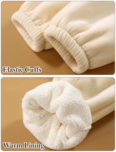 Happy Cherry Toddler Kid Casual Fleece Lined Jogger Pants Winter Warm Regular Fit Sweatpants 1-12Y4