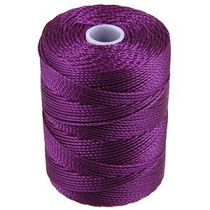 C-LON Bead Cord, Grape - 92 Yard Spool