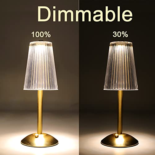 Cordless Table Lamp, 12'' Tall Portable Rechargeable Battery Operated Lamp For Table/ Dining Room/ Desk/ Home, Dimmable Touch Control Table Lamps #TOP2