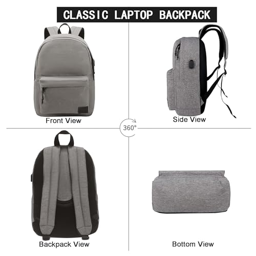 Image of SUPACOOL Casual Laptop Backpack for Men and Women, Backpack for College, USB Charging Port, Lightweight Back Pack