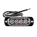 Produktbild Everpert 4LED 4W Schlank Auto Flash Truck Notlicht Bar Strobe Warnleuchte (Blau)