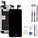 GULEEK Pantalla para iPhone 6s 4.7" LCD Táctil Pantalla con Cámara Frontal,Sensor de proximidad,Altavoz, ensamblaje de Marco digitalizador y Kit de reparación (Negro)