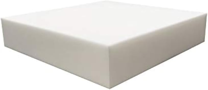 FoamRush 4" x 36" x 36" Premium Quality Upholstery Foam Cushion High Density Chair Square Foam for Dining Chairs, Wheelchair Seat Cushion Replacement 4" x 36" x 36"