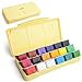 Price comparison product image Gouache Paint Kit, 18 Colors x 30ml Paint Set Jelly Cup Design with Portable Case Gouache, Perfect for Oil, Acrylic Painting & More (Yellow)