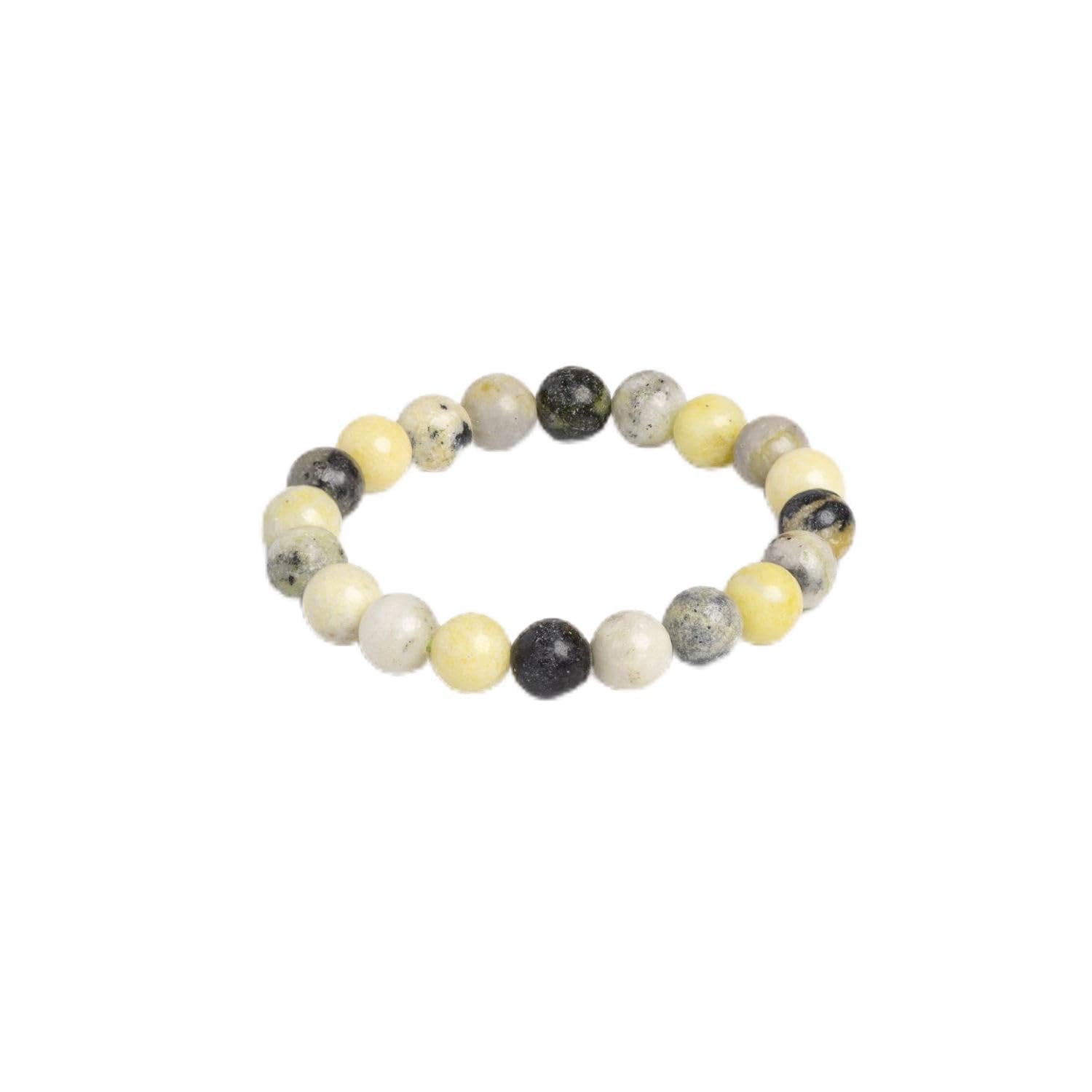 look and adorn - handmade with love LOOK AND ADORN Beaded Serpentine Bracelet, Yellow, Precious Semiprecious Stones, Unisex, 6.5 Inches-picture-25