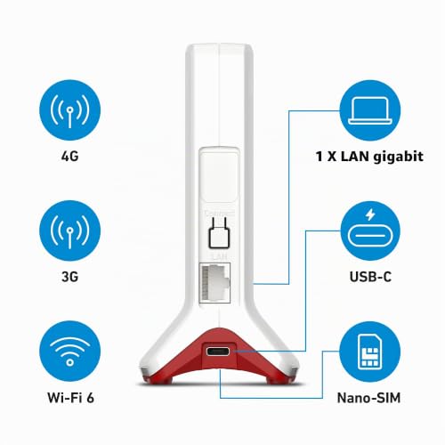 Router LTE FRITZ!Box 6825 4G Wi-Fi 6 Gigabit LAN USB-C 20003158 4
