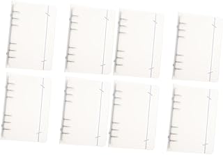 Ciieeo 8 Peças Capa Protetora A5 Fichário De Diário De 6 Furos Fichário De 6 Argolas A5 Capa De Fichário Pasta De Arquivo Bloco De Notas Pasta De Livro Fichário Bloco De Notas Fichário