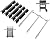 Grill Parts for Weber GS4 Spirit II S310 E310 E320 S320, Weber Spirit 300 SER Spirit E310 E320 E330 S310 S320 S330, for Weber Part 69898 69787 68950 67025 Burner Tube &7636 67046 69797 Flavorizer Bars