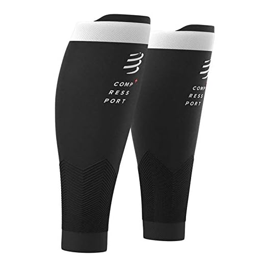 COMPRESSPORT R2V2 - Manga de compresión para las pantorrillas - Protección muscular, rendimiento y recuperación para el deporte - Ultraligero y anti-fatiga - Correr, Ciclismo, Trail y Triatlón, Negro