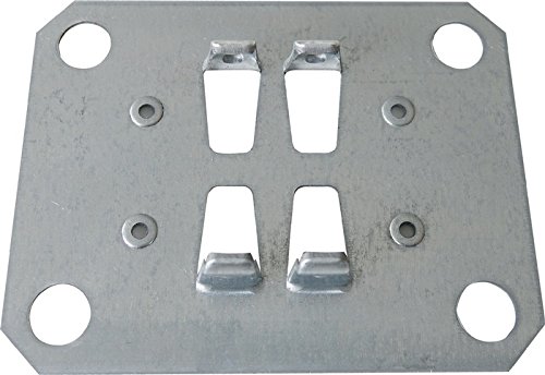 Pinza doble soporte Multi Plus F. Perfil Estantería cincada