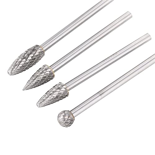 Fresa de carburo de tungsteno tipo F 6 mm miniatura 5
