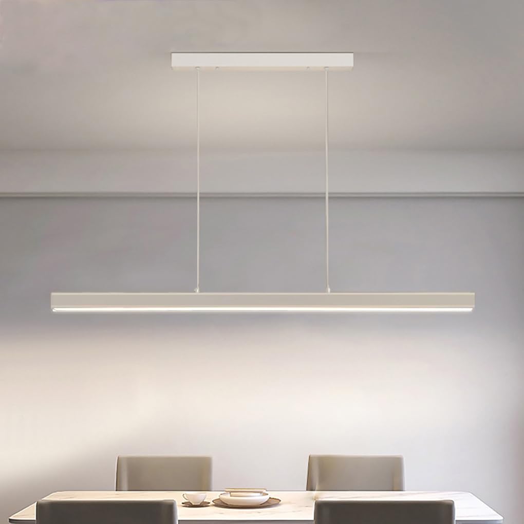 Suspension table à manger LED blanche pour illuminer vos repas chaleureux