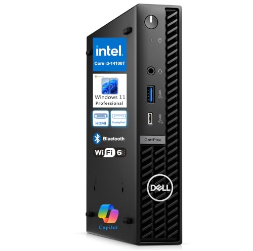 Dell 2026 OptiPlex Mini PC�A16GB DDR5 RAM�A512GB PCIe SSD�AIntel i5-14500T | ��14����C���e�� 14�R�A�v���Z�b�T�ACopilot AI�AWiFi 6E�ABluetooth�A2 Dis